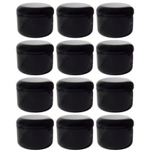 12 Pk Plastic Cosmetic Jars 1.7oz Sample Double Wall Container Pot Cream... - £28.27 GBP