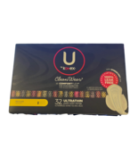 U by Kotex CleanWear Ultra Thin Feminine Pads w/Wings, 32 Count Ea - £7.88 GBP
