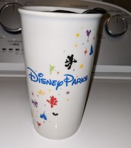 Starbucks Disney Parks Ceramic Tumbler Cup w/Lid - £38.02 GBP