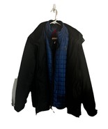Gerry Men&#39;s Jackets 3-in-1 Systems Jacket, Black/Blue, Small - $96.24 CAD