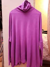 Lou and Grey Women’s Purple Turtleneck Sweatshirt Small  - £39.41 GBP