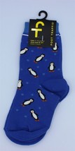 Foot Traffic Socks - Kids Crew - Penguins - Shoe Size 12-5Y - $7.24