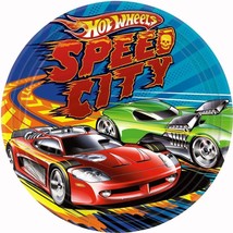 Hot Wheels Speed City Lunch Dinner Plates Birthday Party Supplies 8 Per Package - $8.95