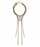 NWT $678 AUDEN Devon Brass Statement Couture Choker Runway Necklace AUSTRIA - $416.20 CAD