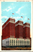 Vtg Postcard New Palmer House Chicago IL. A Hilton Hotel, Downtown - £4.80 GBP