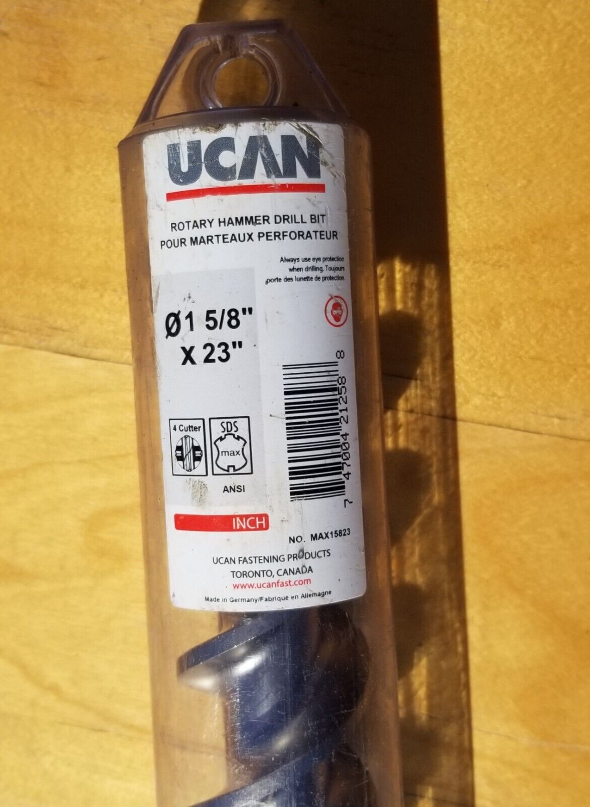 UCAN Rotary Hammer Drill Bit. 1 5/8 Inch X 23 Inch - $72.23