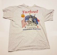 Vintage 1997 TARHEEL Minuteman N.C. National Guard Road Race T-Shirt - M... - $12.61