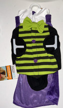 MARTHA STEWART Purple Cape Black White Vampire Pet Dog Costume Halloween Med New - £11.98 GBP