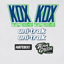 Sticker Decal Vintage bike Kawasaki KDX 200 1989 BLUE (Free shipping) - £35.00 GBP