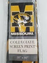 University of Missouri Mizzou Tigers Collegiate Flag Banner NEW 28&quot; x 40&quot; - £9.40 GBP
