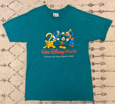 Vintage 2000 Walt Disney World T Shirt Teal Green Mens Medium EUC! C8 - £21.69 GBP