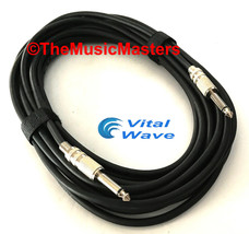 20ft 1/4&quot; Instrument Guitar Bass Amp Keyboard Audio Patch Cable Cord Wir... - £10.39 GBP