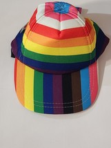 Medium/Large Pet Dog Hat Rainbow Pride 14-17&quot; - £7.77 GBP
