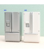 AirAds Dollhouse 1:12 scale miniature 3-Door French Door Refrigerator,pr... - £12.82 GBP