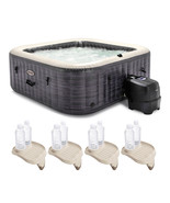 Intex PureSpa Plus Greystone Inflatable Hot Tub, 94 x 28&quot;, w/ Cup Holder... - £1,105.20 GBP