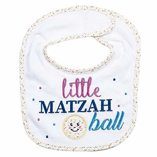 Rite Lite Adorable Little Matzah Ball Embroidered Bib - Stylish &amp; Cute P... - $10.88