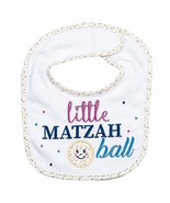 Rite Lite Adorable Little Matzah Ball Embroidered Bib - Stylish & Cute Passover  - $10.88