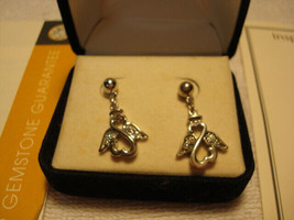 Kay Jewelers Jane Seymour Open Hearts Angel Wing Diamond Earrings Jwbr C.O.A - £105.93 GBP