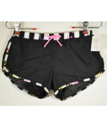 Malibu Girls Size 12 Board Shorts Black Splash Pattern New with Tags - £10.90 GBP