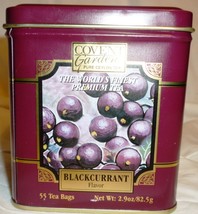 COLLECTIBLE EMPTY TIN COVENT GARDEN BLACK CURRANT TEA - $4.00