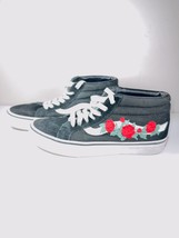 VANS Sk8 Mid Reissue VN0A3MV8RZO Unisex Black Floral Skateboard Shoes US M5.5/W7 - £39.89 GBP