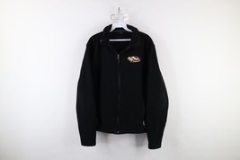Vintage 90s Streetwear Mens Size Small Car Racing Full Zip Fleece Jacket... - $37.83