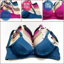Women Full Coverage Comfort Side Support 3Hook Light Padded Unlined Wire... - $14.74+