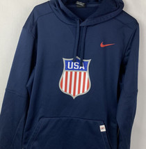 Nike Hoodie Dri-Fit Pullover Sweatshirt USA Hockey Swoosh Mens Medium - £31.89 GBP