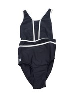 Sylvia P Child 10 Black &amp; White Crisscross Back One-Piece Leotard Gymnas... - €37,07 EUR