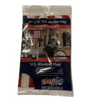 New U.S. Window Flag 12&quot; x 18&quot; by Betsy Flags Suction Cups Included - $76.81 MXN