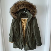 Vintage Y2K Baby Phat Faux Fur Hoody Coat Jacket Green Parka Small MINTc... - £104.38 GBP