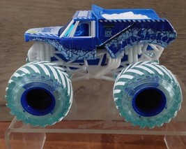 Monster Truck Jam Ice Monster Earth Shaker Blue 1/64 Car Toy Hot Wheels - $37.23