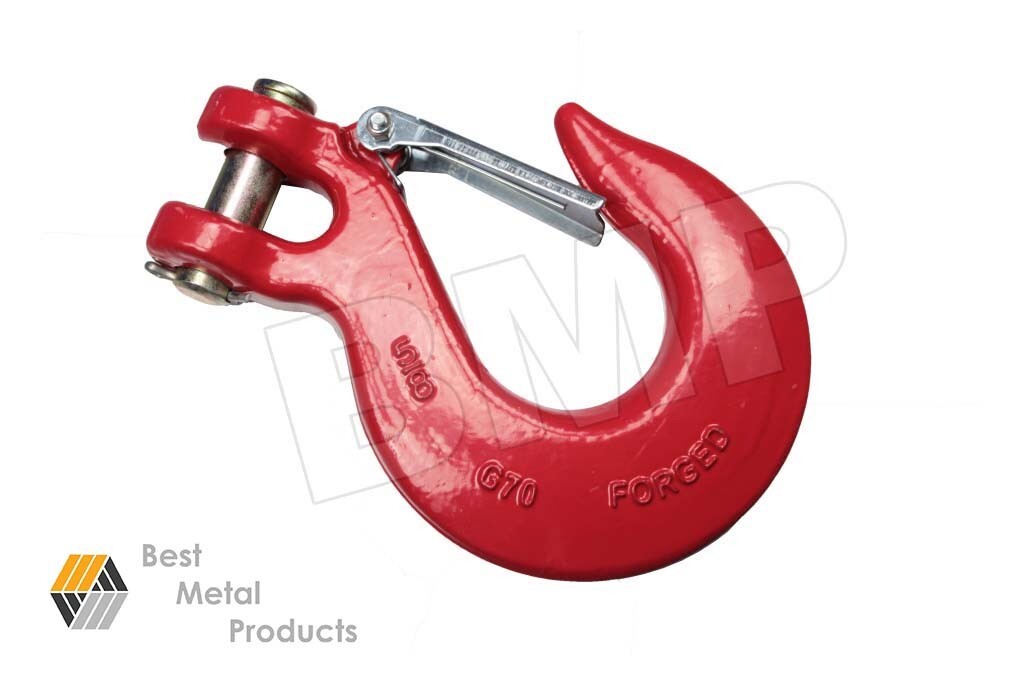 (10) Heavy-Duty 5/8&quot; Slip Hooks with Safety Clip (Grade 70) 0900119 - $27.27