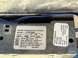 NIOB Adams Rite ASSA ABLOY 7110-440-652-00 Electrical Strike 16-VAC Fail... - £107.95 GBP
