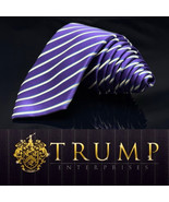Donald J Trump Signature Collection 100% Silk Mens Tie Necktie Purple  s... - $101.20