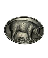Vintage Wayne Feeds Pig Belt Buckle Limited Edition Allied Mills Farm 3.5” - $19.80