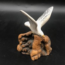 Vintage Cardee West Driftwood Sculpture with Bisque Seagull Figurine, Natural - £30.43 GBP