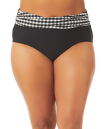 Terra and Sky Women&#39;s Plus Printed Bikini Bottom Swimwear Black Size 5X ... - $415.70 MXN