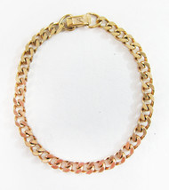 Chunky Vintage Artisan Brand Gold Tone Costume Chain Bracelet - $9.89