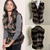 Antonio Melani FAUX FUR BROWN ombré vest - beautiful!❤️ Sz M NWT - £48.58 GBP