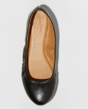 Universal Thread™ ~ Size 6 ~ PAULINA ~ Black ~ Scrunch ~ Ballet Flats/Shoes - £17.65 GBP