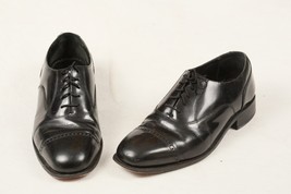 Florsheim 17067-01 Lexington Men Black Leather Captoe Dress Oxford Shoes 9 D Vtg - £6.86 GBP