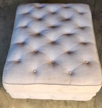 Meiyi Tufted Ottoman Large Foot Rest Living Room Den Couch Accent On Wheels - $55.75 CAD