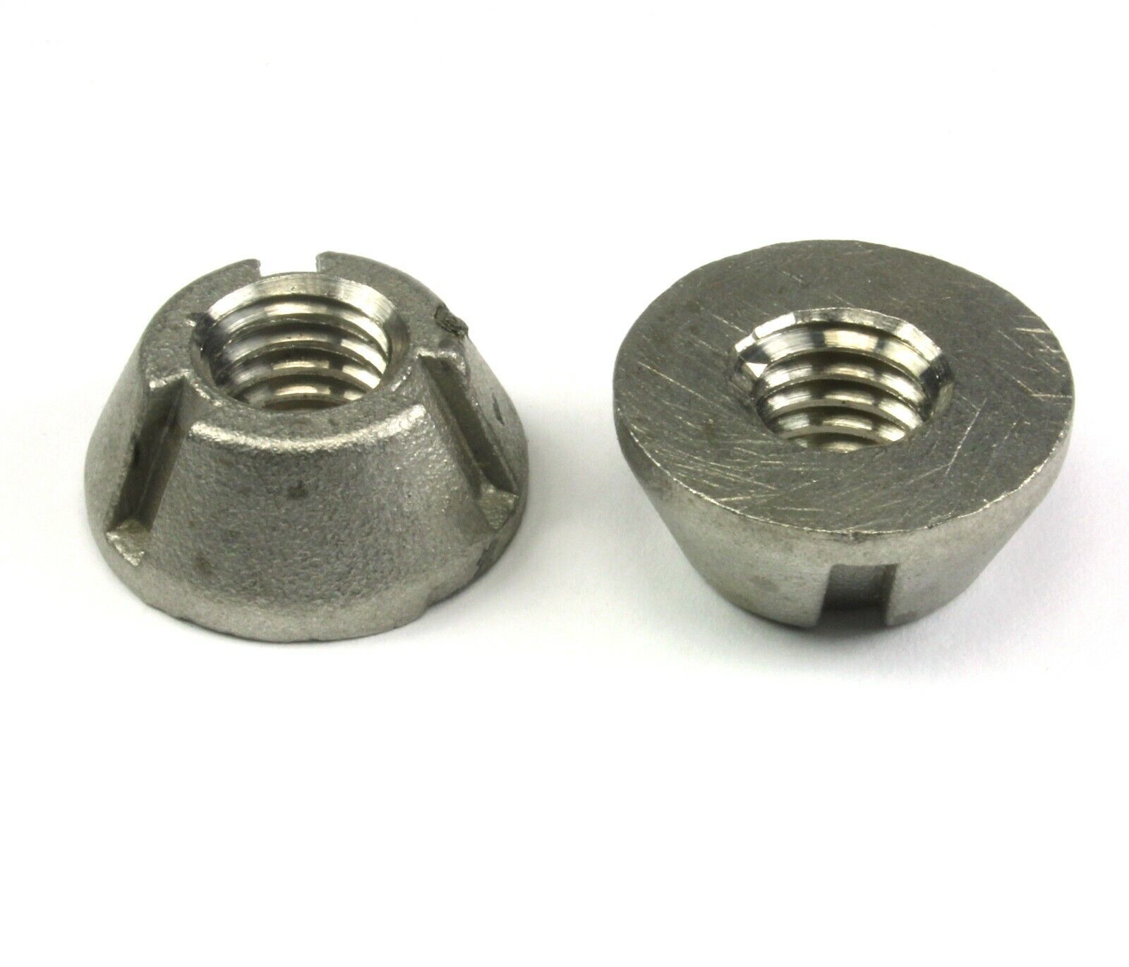2pcs 3/8-16 Tri-Groove Tamperproof Security Nuts SS Anti-Theft, 316 Stai... - $18.75