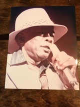Vintage John Lee Hooker 8x10 Glossy Photo Singing - £6.27 GBP