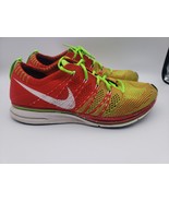 Nike Flyknit Trainer Mens Size 7 University Red Electric Green 532984-63... - $835.12 MXN