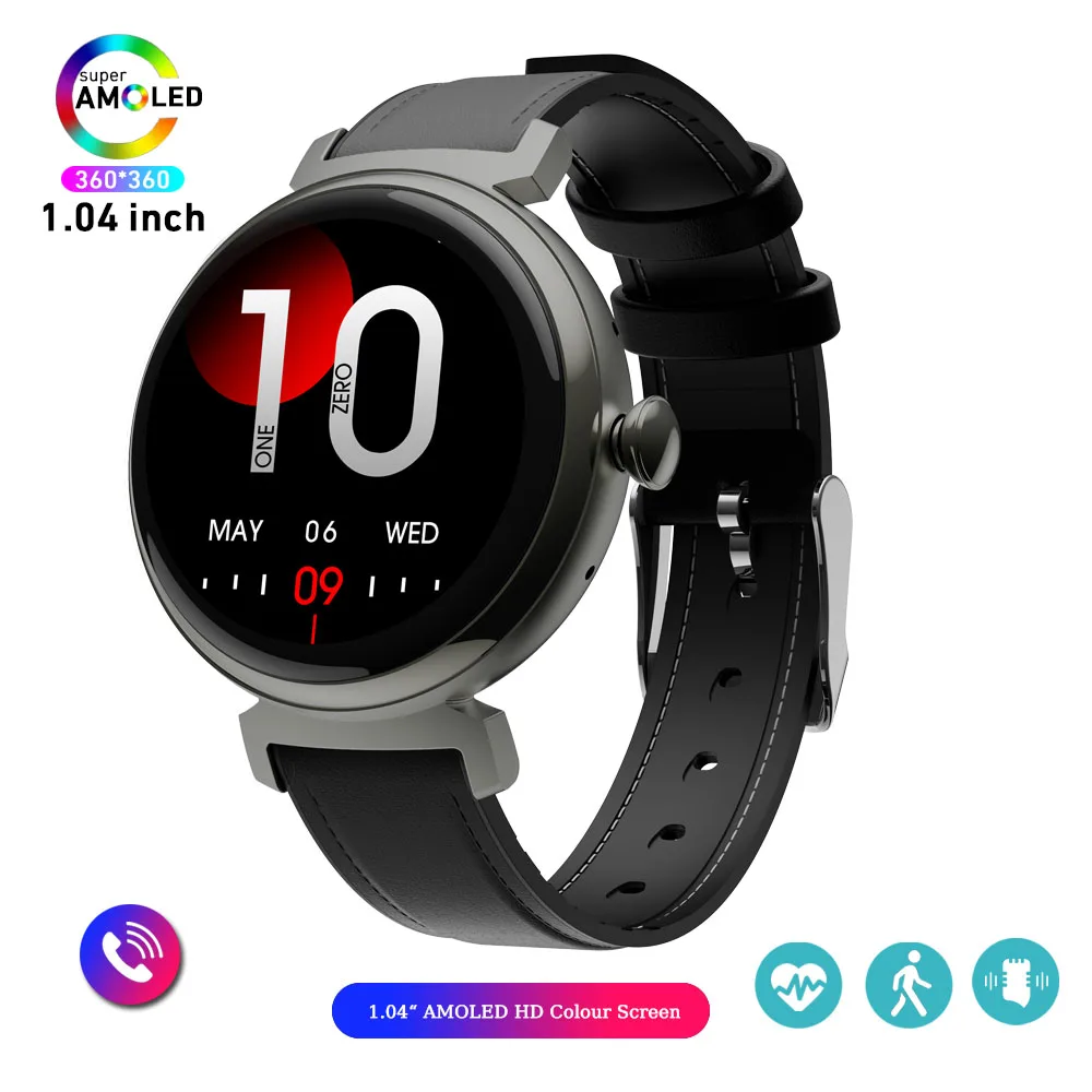 Fashion Ladies Smart Watch104 inch AMOLED Small Screen Always Display Bluetooth  - £46.89 GBP