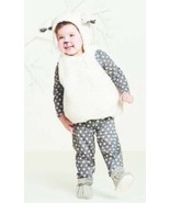 Girls Lamb Halloween Costume Gray &amp; White Plush 6 Piece Infant-size 0/6 ... - $17.82