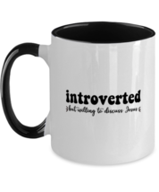 Religious Mugs Introverted But Willing to Discuss Jesus Black-2T-Mug  - £14.31 GBP