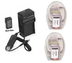 2X Batteries +Charger For Sony HDR-AS100 HDRAS100V HDR-PJ240 DSC-HX300 HDR-CX240 - $27.89